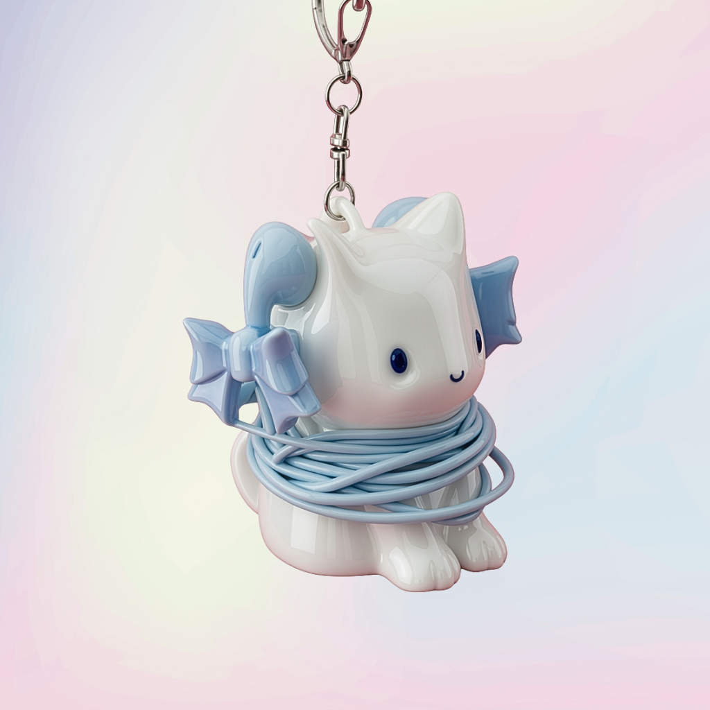 Cute Cat Winder ( Wires & Earphones )