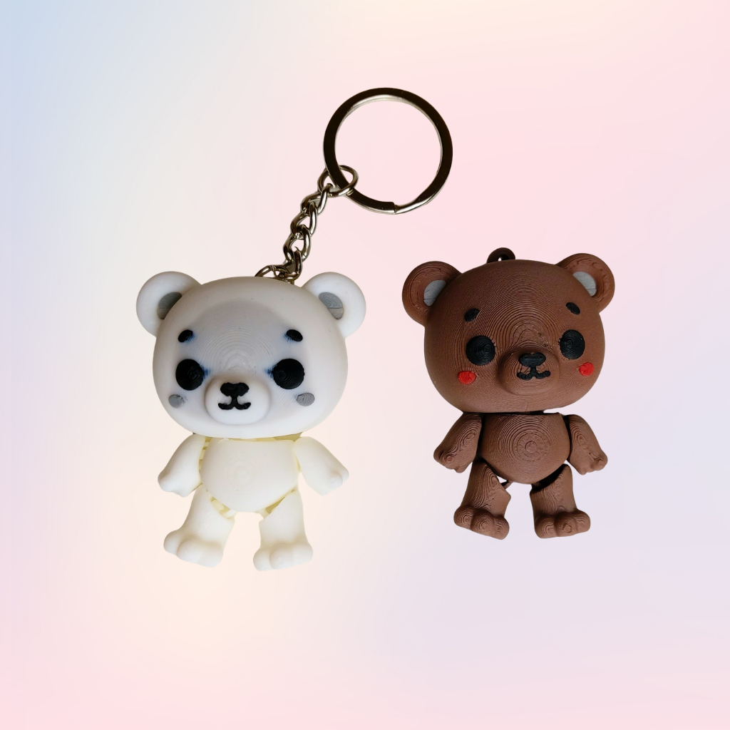 Articulated Flexible Animal Keychains